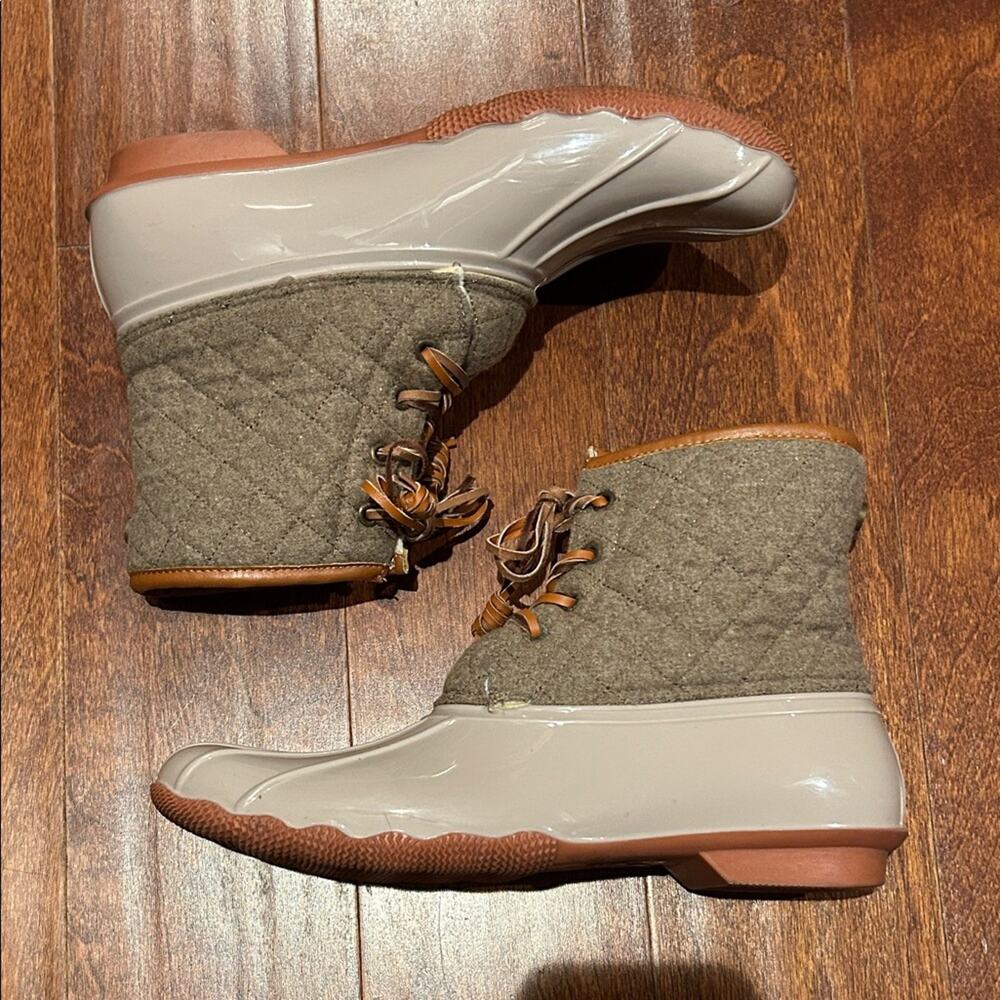 Seven7 Taupe Wool Goose Boot Women's Quilted Duck Boots, Size 11 - Picture 2 of 16